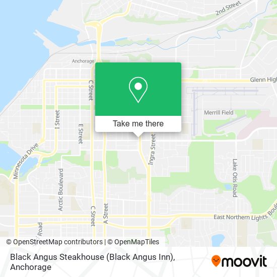 Mapa de Black Angus Steakhouse (Black Angus Inn)