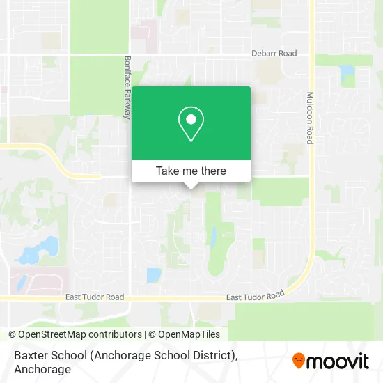 Mapa de Baxter School (Anchorage School District)