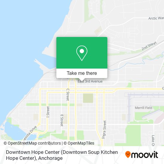 Mapa de Downtown Hope Center (Downtown Soup Kitchen Hope Center)