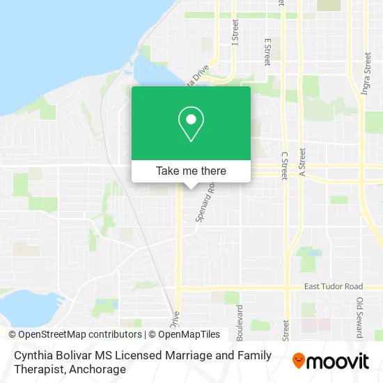 Cynthia Bolivar MS Licensed Marriage and Family Therapist map