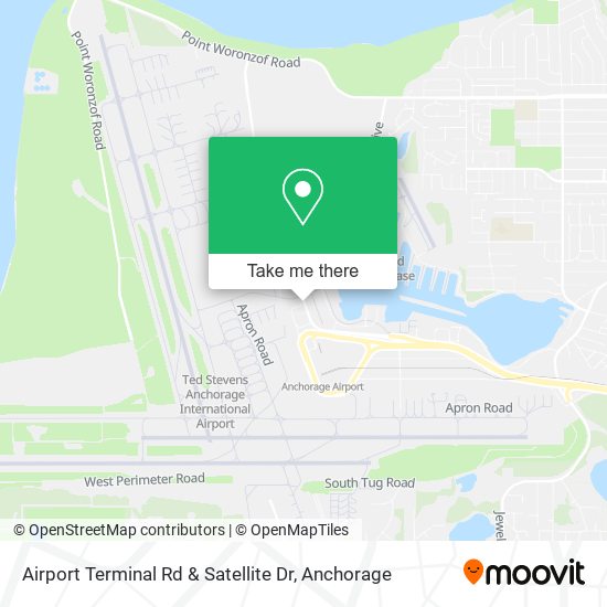Airport Terminal Rd & Satellite Dr map