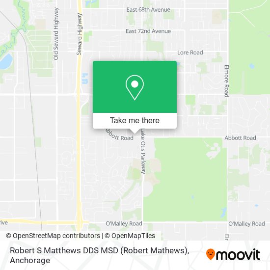 Robert S Matthews DDS MSD (Robert Mathews) map