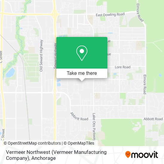 Vermeer Northwest (Vermeer Manufacturing Company) map