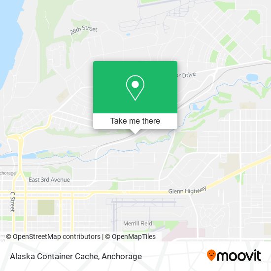 Alaska Container Cache map