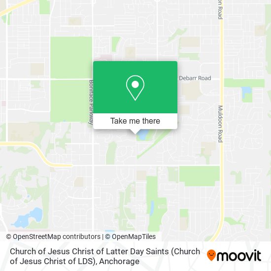 Church of Jesus Christ of Latter Day Saints (Church of Jesus Christ of LDS) map