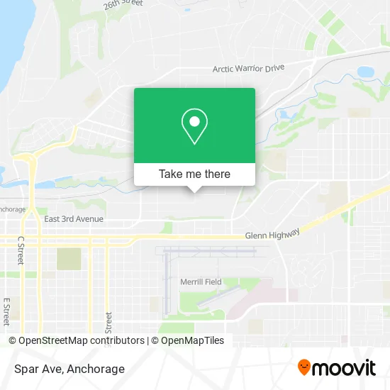 Spar Ave map