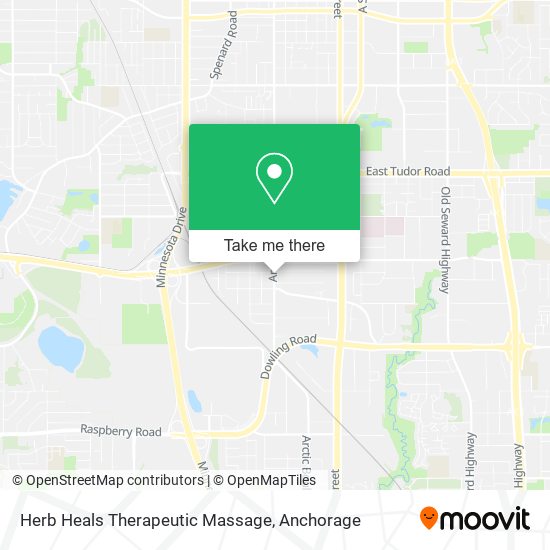 Herb Heals Therapeutic Massage map