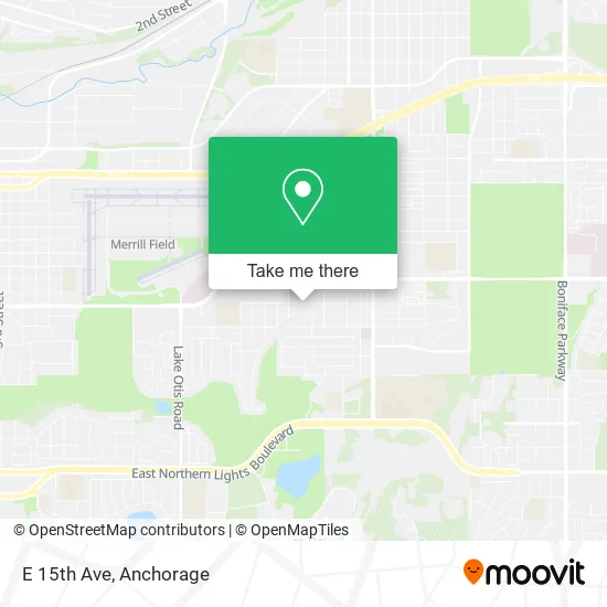 Mapa de E 15th Ave