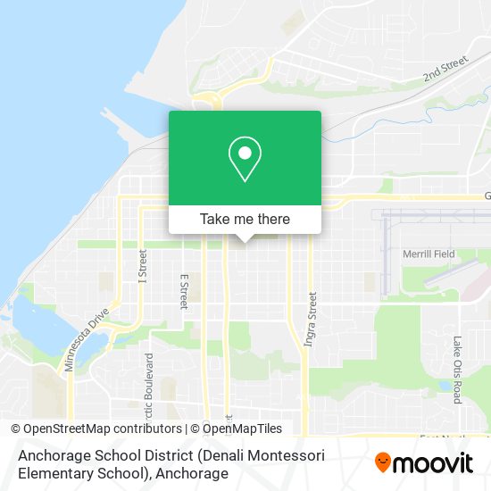 Mapa de Anchorage School District (Denali Montessori Elementary School)