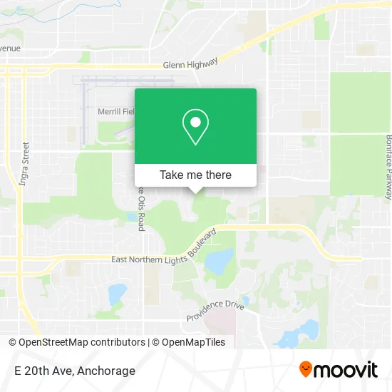 E 20th Ave map
