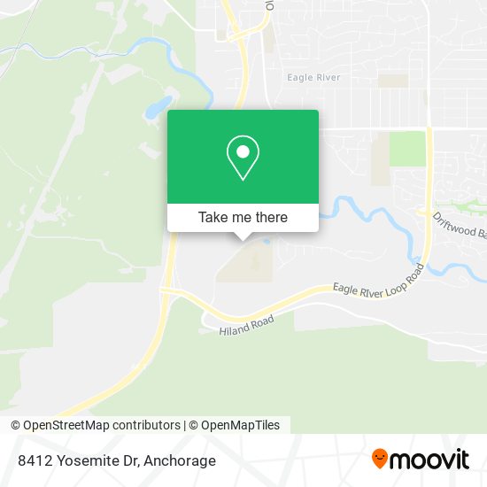 Mapa de 8412 Yosemite Dr