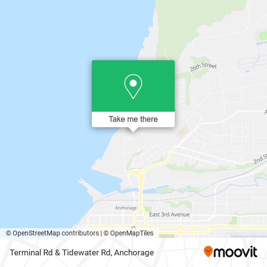 Terminal Rd & Tidewater Rd map