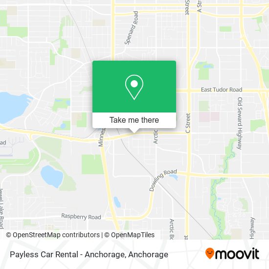 Payless Car Rental - Anchorage map
