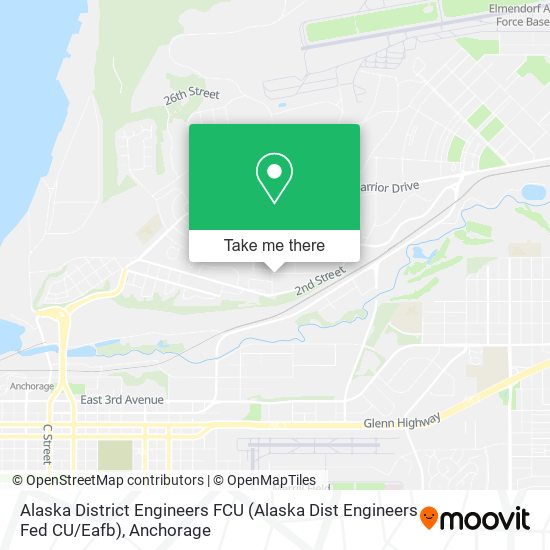 Mapa de Alaska District Engineers FCU (Alaska Dist Engineers Fed CU / Eafb)