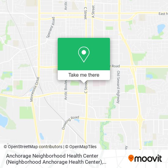 Mapa de Anchorage Neighborhood Health Center