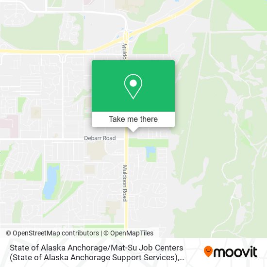 State of Alaska Anchorage / Mat-Su Job Centers (State of Alaska Anchorage Support Services) map