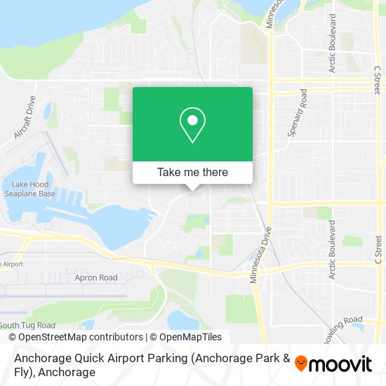 Anchorage Quick Airport Parking (Anchorage Park & Fly) map