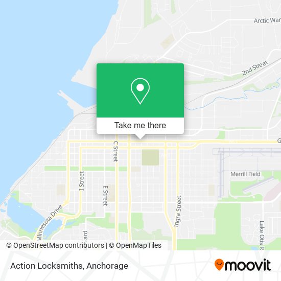 Action Locksmiths map