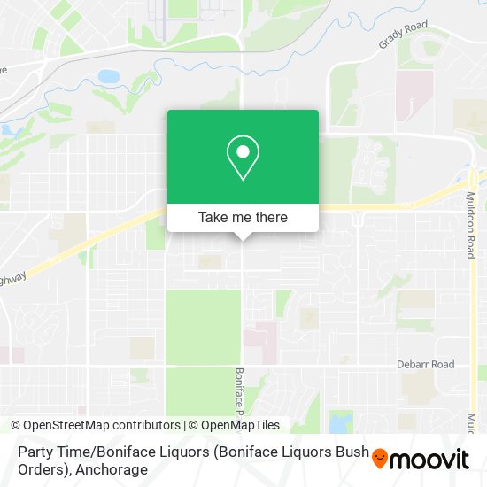 Party Time / Boniface Liquors (Boniface Liquors Bush Orders) map