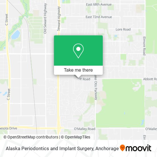 Mapa de Alaska Periodontics and Implant Surgery