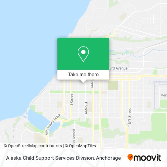 Alaska Child Support Services Division map