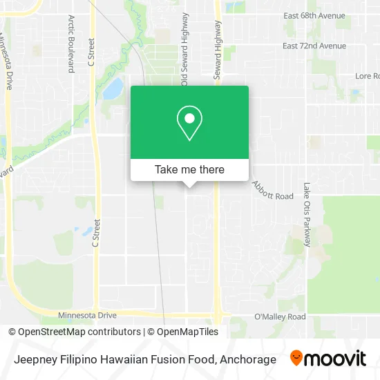 Jeepney Filipino Hawaiian Fusion Food map