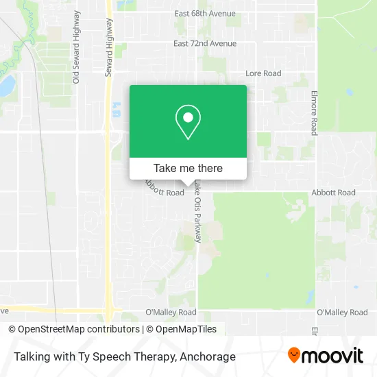 Mapa de Talking with Ty Speech Therapy