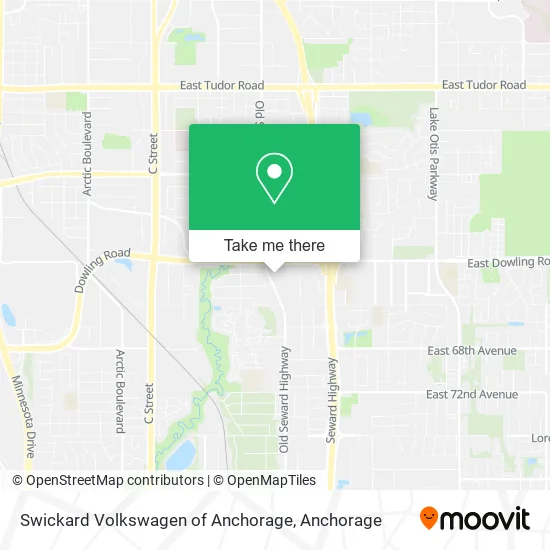 Swickard Volkswagen of Anchorage map
