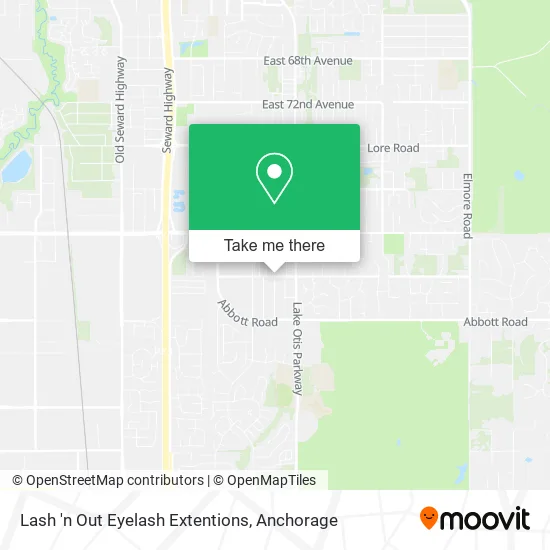 Mapa de Lash 'n Out Eyelash Extentions