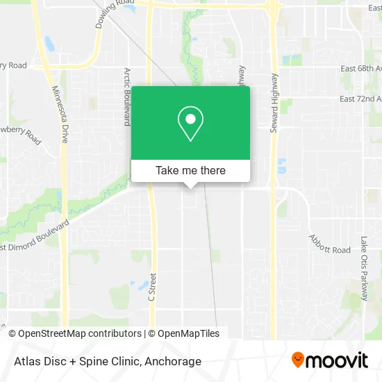 Atlas Disc + Spine Clinic map