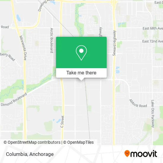 Columbia map