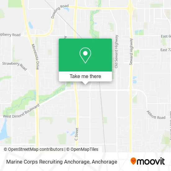 Marine Corps Recruiting Anchorage map