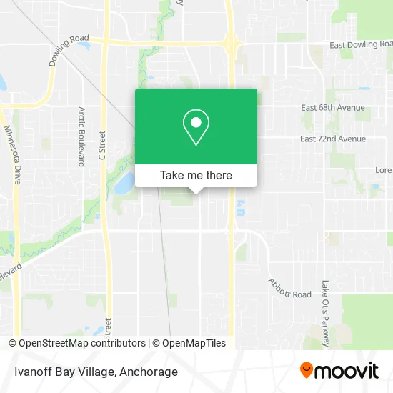Ivanoff Bay Village map