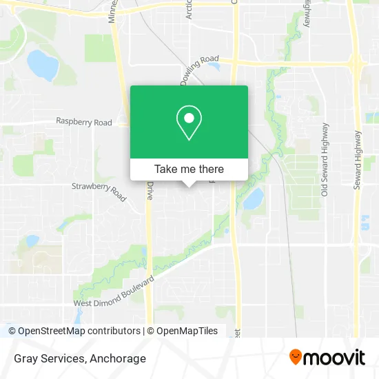 Gray Services map