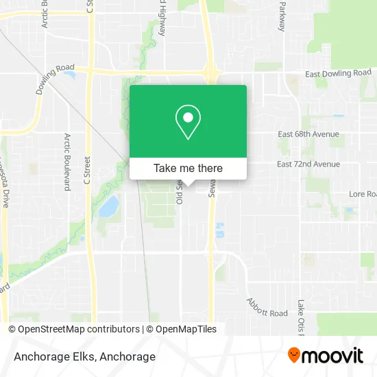 Mapa de Anchorage Elks