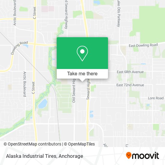 Alaska Industrial Tires map