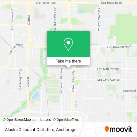 Alaska Discount Outfitters map