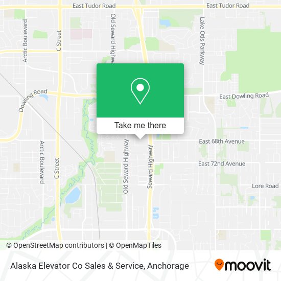 Alaska Elevator Co Sales & Service map