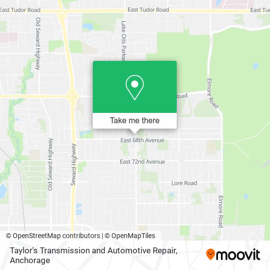 Mapa de Taylor's Transmission and Automotive Repair
