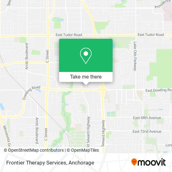 Frontier Therapy Services map