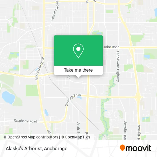 Alaska's Arborist map