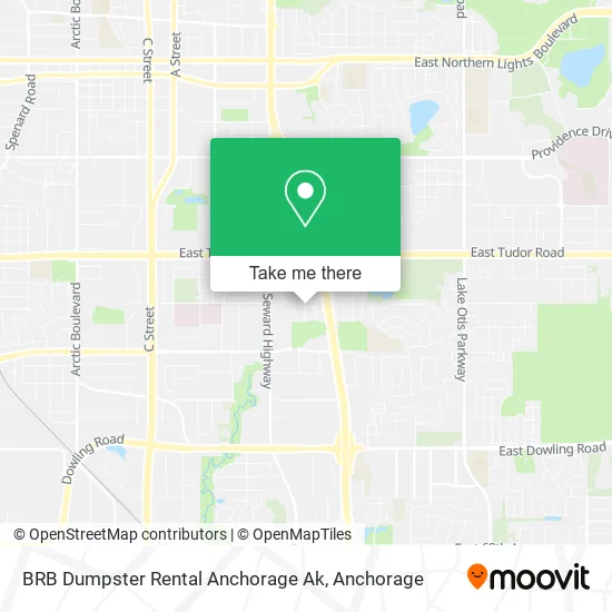 BRB Dumpster Rental Anchorage Ak map