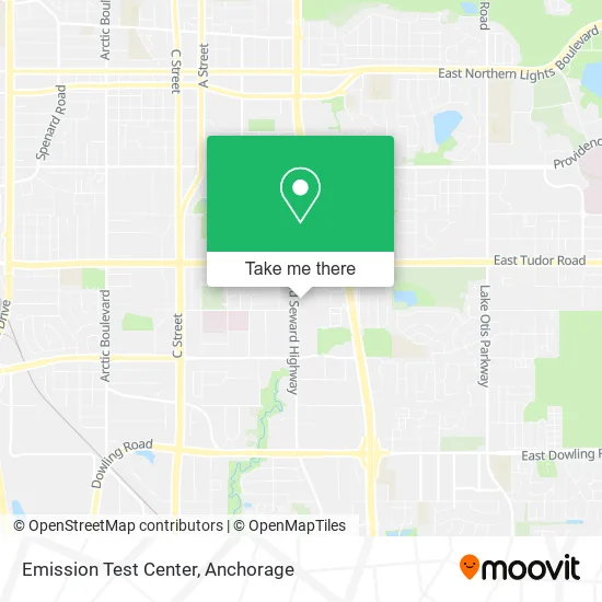 Emission Test Center map
