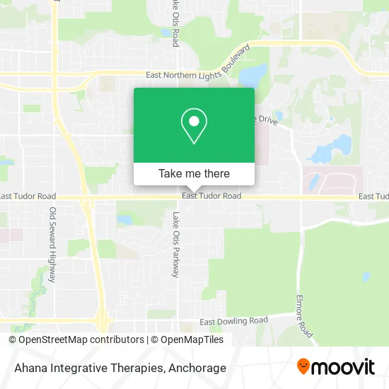 Ahana Integrative Therapies map