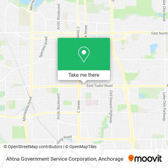 Ahtna Government Service Corporation map