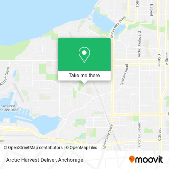 Arctic Harvest Deliver map