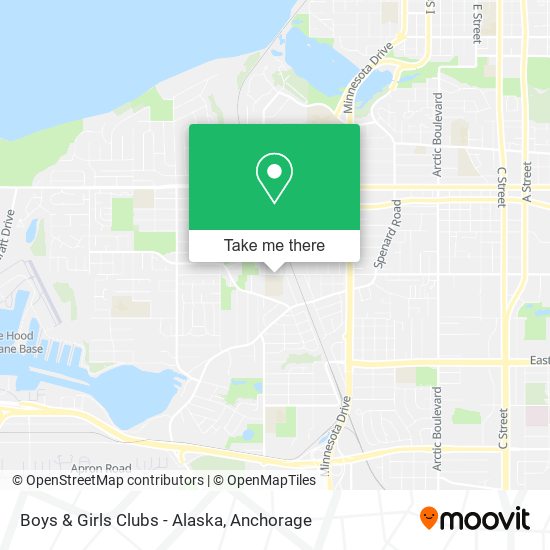 Boys & Girls Clubs - Alaska map