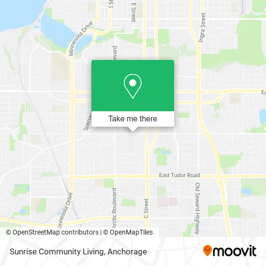 Sunrise Community Living map