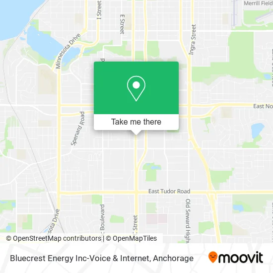 Mapa de Bluecrest Energy Inc-Voice & Internet