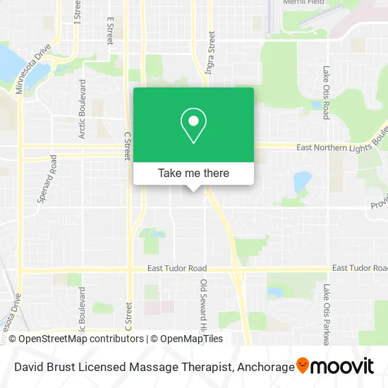 Mapa de David Brust Licensed Massage Therapist